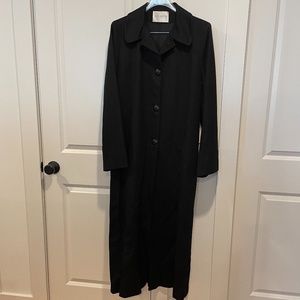 Fleurette Full Length Black Cashmere Coat